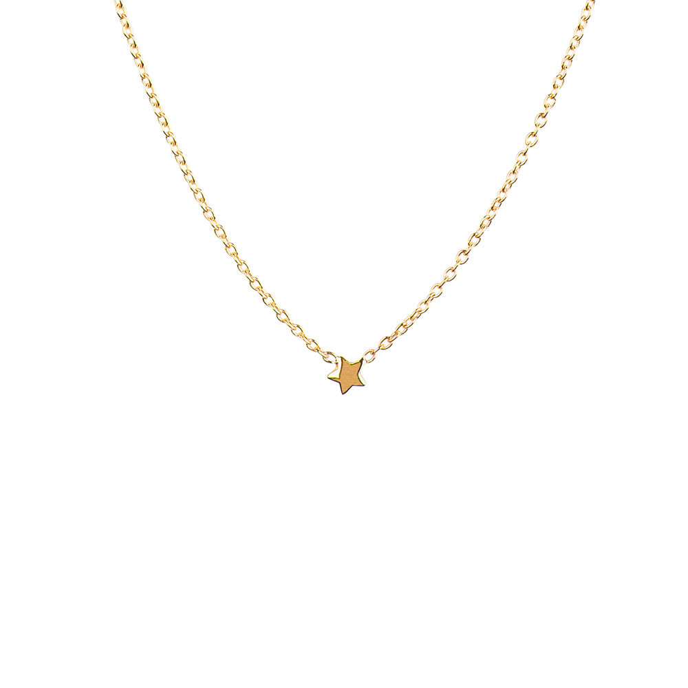 Stella Nova Drop Necklace Gold