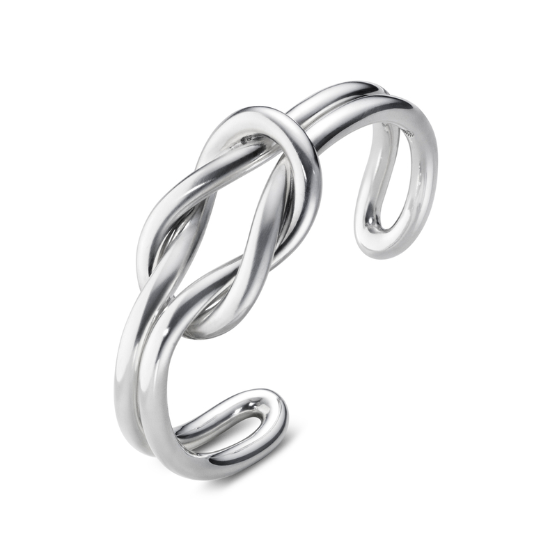 Love Knot Dubbel Armring – Sterlingsilver