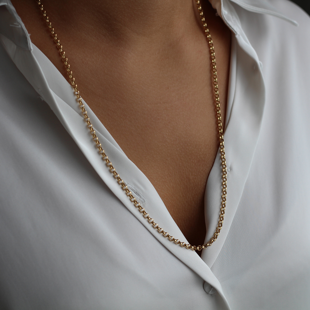 Guldkedja 18k Ärtlänk